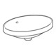 Geberit lavabo encastré VariForm 55x40 cm, sans robinet, avec trop-plein, ovale, blanc K-Tect-2