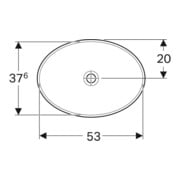 Geberit Lavabo encastré VariForm 55x40 cm, sans trop-plein, K-Tect blanc-4