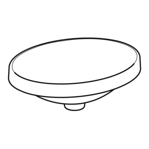 Geberit Lavabo encastré VariForm US gl / w, 50x40 cm, sans robinet, sans trop-plein, sans bonde