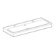 Geberit Lavabo iCon 120x48,5 cm, 2 trous, blanc, avec trop-plein