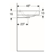 Geberit Lavabo iCon 120x48,5 cm, 2 trous, blanc, avec trop-plein-4