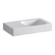 Geberit Lavabo iCon 53x31 cm, évacuation à gauche, avec trop-plein, sans robinetterie, blanc K-Tect