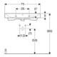 Geberit Lavabo iCon 75x48,5 cm, blanc K-Tect, avec robinet, avec trop-plein