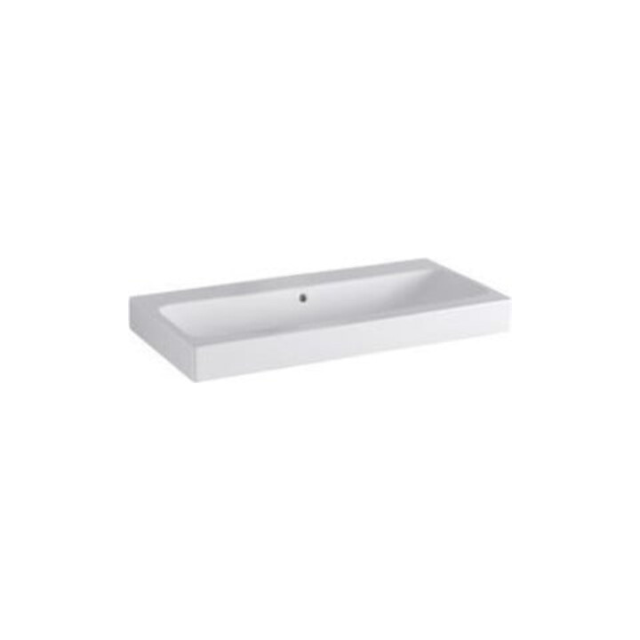 Geberit Lavabo iCon 90x48,5 cm, blanc, K-Tect, sans robinet, avec trop-plein
