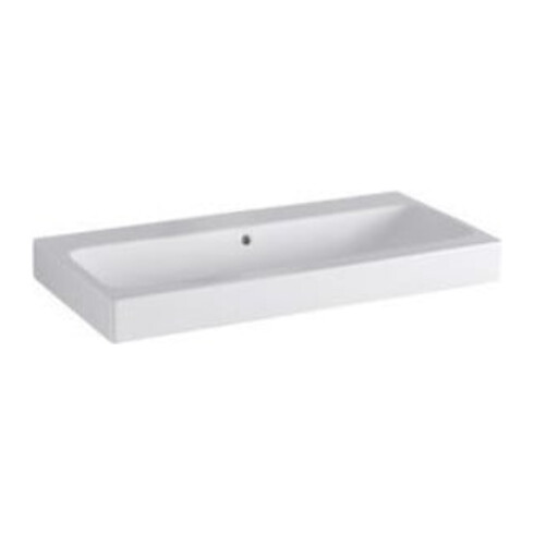 Geberit Lavabo iCon 90x48,5 cm, blanc, K-Tect, sans robinet, avec trop-plein