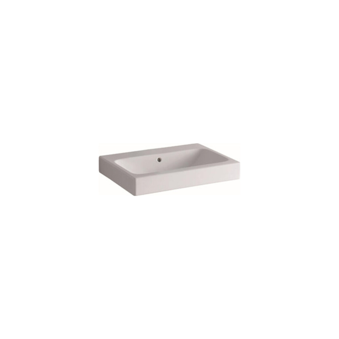 Geberit Lavabo iCon 90x48,5 cm, blanc, sans robinet, avec trop-plein