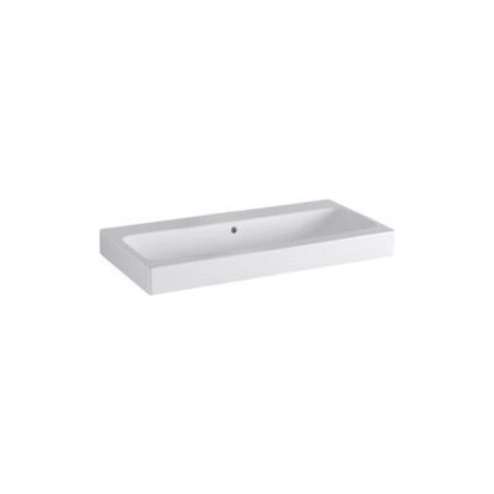 Geberit Lavabo iCon 90x48,5 cm, blanc, sans robinet, avec trop-plein