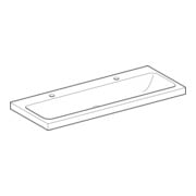 Geberit Lavabo iCon Light 120x48 cm, évac. H/D, sans trop-plein, blanc K-Tect-2