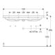 Geberit Lavabo iCon Light 120x48 cm, robinet à droite/gauche, sans trop-plein, blanc