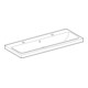 Geberit Lavabo iCon Light 120x48 cm, robinet gauche/droite, avec trop-plein, blanc
