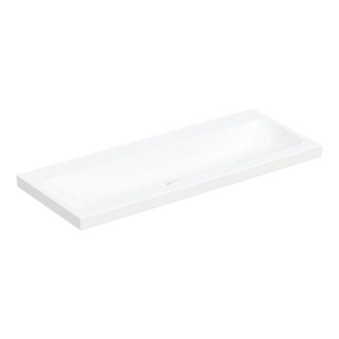 Geberit Lavabo iCon Light 120x48 cm, sans robinet, sans trop-plein, blanc