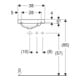Geberit Lavabo iCon Light 38x28 cm, robinet à droite, sans trop-plein, blanc