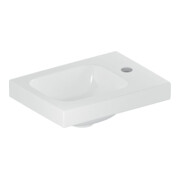 Geberit Lavabo iCon Light 38x28 cm, robinet à droite, sans trop-plein, blanc KeraTect