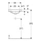 Geberit Lavabo iCon Light 38x28 cm, sans robinet, sans trop-plein, blanc