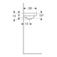 Geberit Lavabo iCon Light 38x28cm, sans robinet, sans trop-plein, blanc