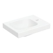 Geberit Lavabo iCon Light 38x28cm, sans trop-plein, robinetterie à droite, blanc mat