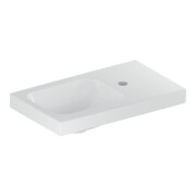 Geberit Lavabo iCon Light 53x31 cm, HL D, sans trop-plein, avec tablette, blanc K-Tect