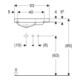 Geberit Lavabo iCon Light 53x31 cm, HL D, sans trop-plein, avec tablette, blanc K-Tect-5