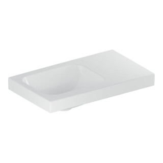 Geberit Lavabo iCon Light 53x31 cm, sans trop-plein, avec plage, blanc K-Tect
