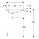 Geberit Lavabo iCon Light 53x31 cm, sans trop-plein, avec plage, blanc K-Tect