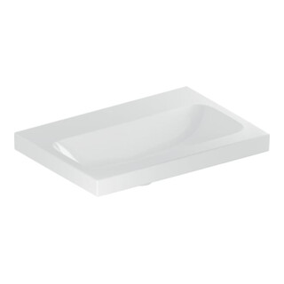 Geberit Lavabo iCon Light 60x42 cm, sans robinet, sans trop-plein, blanc