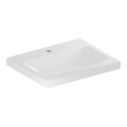 Geberit Lavabo iCon Light 60x48 cm, mitigeur encastré, sans trop-plein, blanc