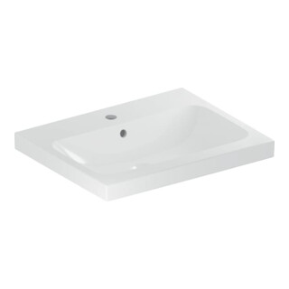 Geberit Lavabo iCon Light 60x48cm, mitigeur, avec trop-plein, blanc