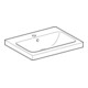 Geberit Lavabo iCon Light 60x48cm, mitigeur, avec trop-plein, blanc