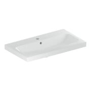 Geberit Lavabo iCon Light 75x42 cm, mitigeur, trop-plein, blanc