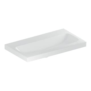 Geberit Lavabo iCon Light 75x42 cm, sans robinet, sans trop-plein, blanc