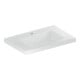 Geberit Lavabo iCon Light 75x48 cm, HL mi, sans trop-plein, avec tablette, blanc, K-Tect-1