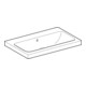 Geberit Lavabo iCon Light 75x48 cm, sans robinet, avec trop-plein, blanc KeraTect