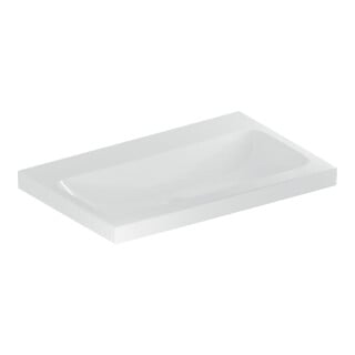 Geberit Lavabo iCon Light 75x48 cm, sans robinet, sans trop-plein, blanc KeraTect