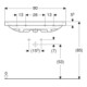 Geberit Lavabo iCon Light 90x48 cm, sans robinet, sans trop-plein, blanc KeraTect