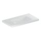 Geberit Lavabo iCon Light 90x48 cm, sans trop-plein, sans robinetterie, avec tablette, blanc-1