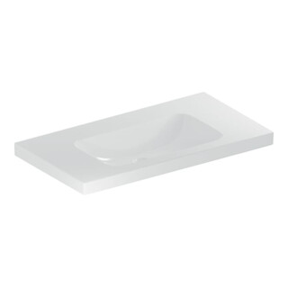 Geberit Lavabo iCon Light 90x48 cm, sans trop-plein, sans trou, avec plage, blanc K-Tect