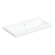 Geberit Lavabo iCon Light 90x48 cm, sans trou de robinet, avec trop-plein, blanc