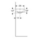 Geberit Lavabo mural iCon 38x28 cm, mitigeur à gauche, sans trop-plein, blanc K-Tect