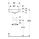 Geberit Lavabo mural iCon 38x28 cm, mitigeur à gauche, sans trop-plein, blanc K-Tect
