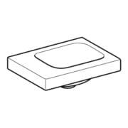 Geberit Lavabo mural iCon Light 38x28 cm, sans robinet, sans trop-plein, blanc KeraTect-2