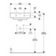 Geberit Lavabo mural Renova Plan 45x34cm, robinet mitigeur, avec trop-plein, blanc-5