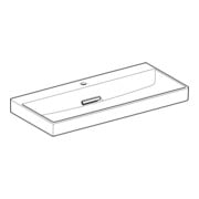 Geberit Lavabo One 105 cm, avec trop-plein, sans vidage, blanc K-Tect/Bl blanc-2