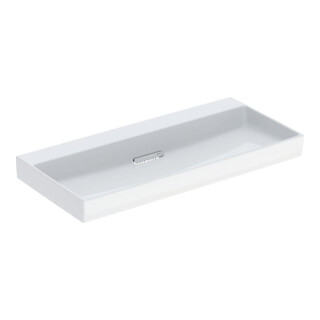Geberit Lavabo One 105 cm, sans robinet + trop-plein, blanc K-Tect/blanc