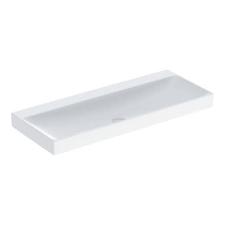 Geberit Lavabo One 120 cm, sans robinet + trop-plein, blanc KeraTect