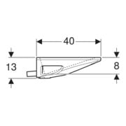 Geberit Lavabo One 120x40 cm, sans trop-plein, à poser, blanc, K-Tect/Bl vc-4