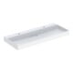 Geberit Lavabo One 120x48,4 cm, EV G + D, sans trop-plein, blanc K-Tec/Blanc-1