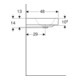Geberit Lavabo One 120x48 cm, évacuation gauche + droite, sans trop-plein, blanc K-Tect