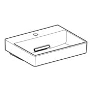 Geberit Lavabo One 50, m HL mit., sans trop-plein, blanc K-Tect/blanc-2