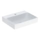 Geberit Lavabo One 50, mitigeur encastré, sans trop-plein, blanc KeraTect-1