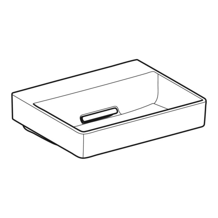 Geberit Lavabo One 50, sans robinet + trop-plein, blanc K-Tect/Bl